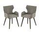 A & B Home 2-Piece Gray Dining Chair Set -0