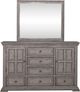 Liberty Furniture Big Valley Graystone Dresser and Mirror-1
