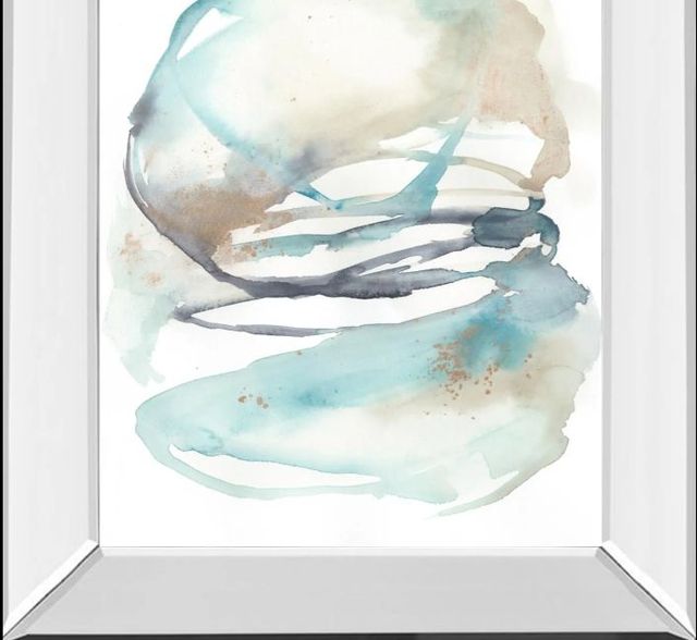 Classy Art Spiral Bloom II by Jennifer Goldberger Mirror Framed Wall Art-1