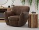 International Furniture Direct Tamesis Chocolate Brown Arm Chair-1