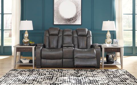 Signature Design by Ashley® Turbulance Quarry Power Reclining Loveseat-3