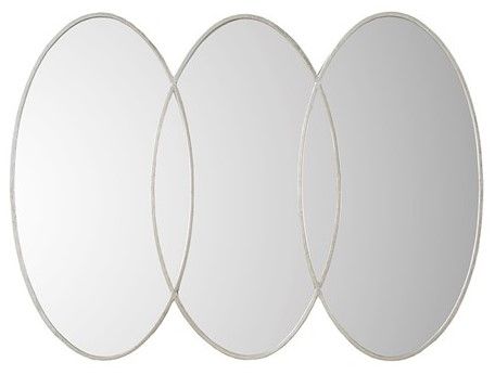 Olliix by Madison Park Signature Eclipse Antique Silver Decor Mirror-0