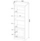 Coaster® Laughlin White Media Tower-4