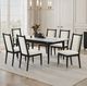 Furniture of America® Maidstone 7-Piece Black/White Dining Table Set-0