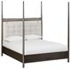 Modus Furniture Rockport Turtle Dove/Yin Full Upholstered Poster Bed-0