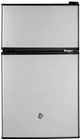 GE® 19" 3.1 Cu. Ft. CleanSteel® Stainless Steel Compact Refrigerator-0