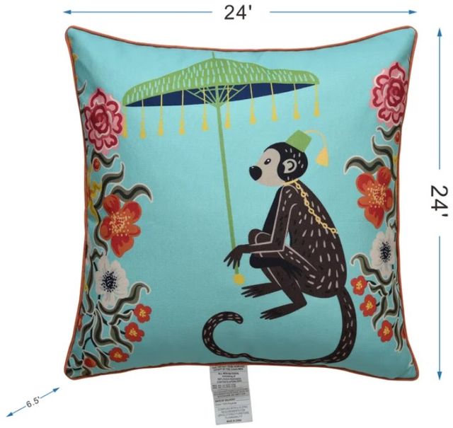Stylecraft Dann Foley Lifestyle Blue 24" Designer Pillow-2