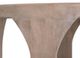 International Furniture Direct Balam Stained White Round End Table-5