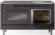 Ilve® Nostalgie II Series 60" Graphite Matte Pro Style Dual Fuel Range-3
