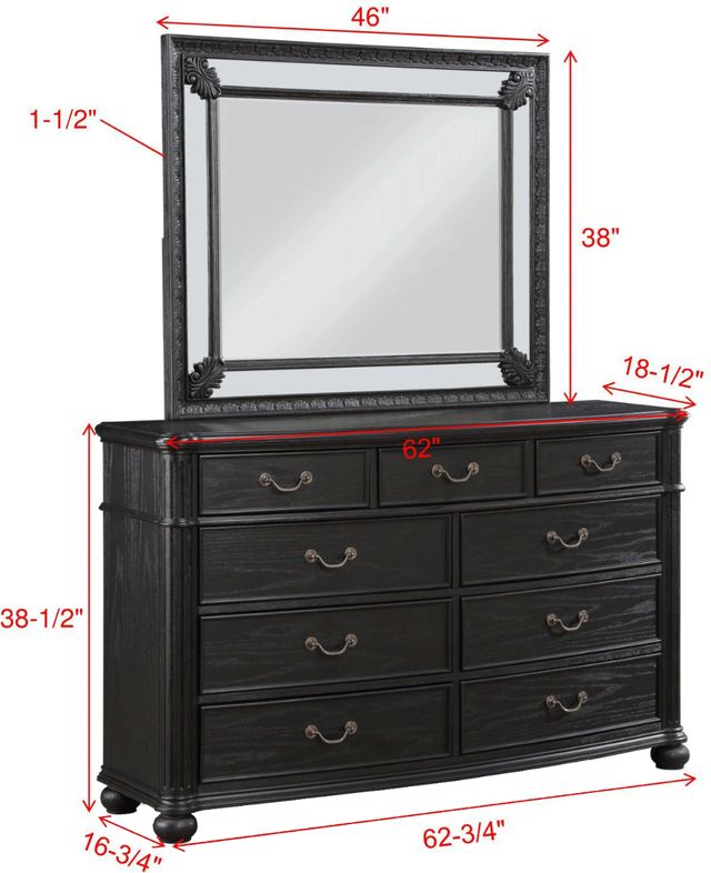 Crown Mark Kingsbury Black Dresser-1