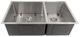 ZLINE Chamonix 33" Satin Stainless Steel Undermount Double Bowl Kitchen Sink with Bottom Grid-0
