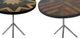 A & B Home Farrin 2-Piece Black/Silver Sunburst Side Table Set-1