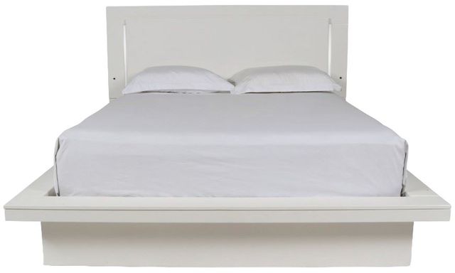New Classic® Home Furnishings Sapphire 4-Piece White King Panel Bedroom Set-2