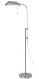 Cal® Lighting & Accessories Pharmacy Brushed Steel Floor Lamp with Adjust Pole-1