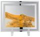 A & B Home Gray/White/Yellow Moving Sand Table Table Art-1