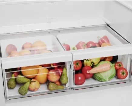 Midea® 30 in. 18.7 Cu. Ft. Stainless Steel Bottom Freezer Refrigerator-6