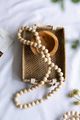 A & B Home Dia Beige Long Pine Sphere Beads Decorative Object-2
