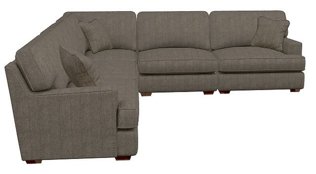 La-Z-Boy® Paxton 5-Piece Cocoa Sectional-1