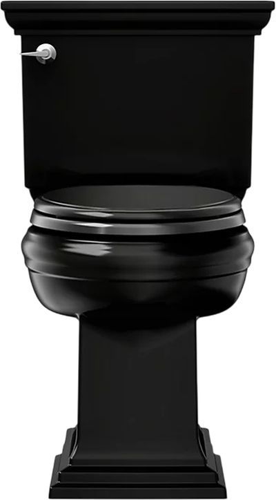 KOHLER® Memoirs® Stately Black 2-Piece Elongated with Concealed Trapway, 1.28 Gpf-1