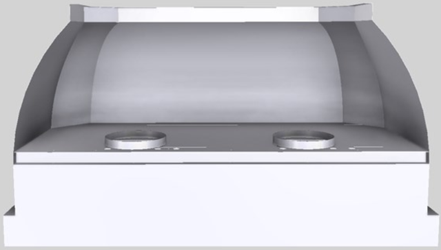 Vent-A-Hood® Designer Series 54" White Wall Mounted Range Hood-1