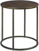 Hammary® Sanfod Acid Washed Copper Top Round End Table with Antique Bronze Base-0