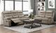 Homelegance® Hancock Latte Leather Double Manual Reclining Sofa-1