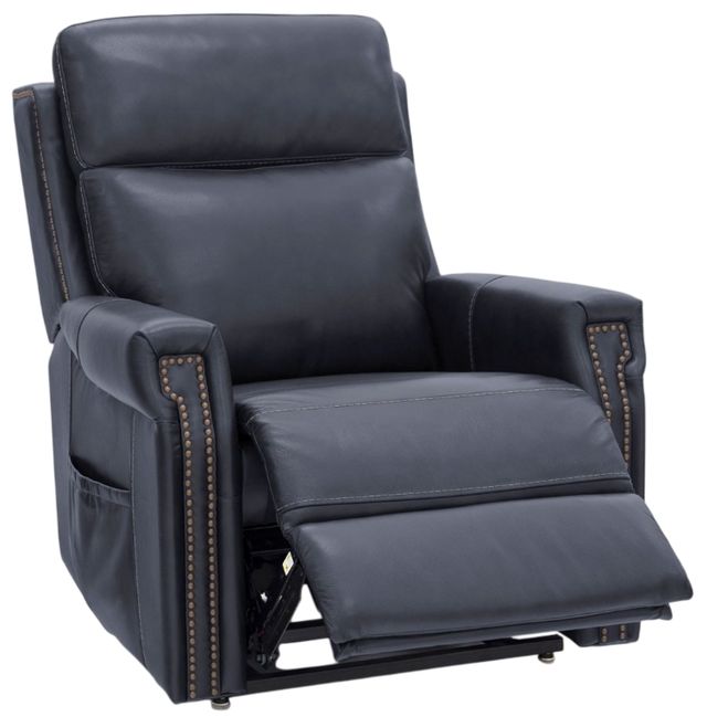 BarcaLounger® Louisville Rainer Ocean Leather Power Lift Recliner-1
