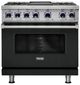 Viking® 7 Series 36" Antique Bronze Pro Style Dual Fuel Range with Griddle-0