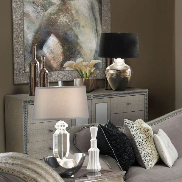 Michael Amini® Hollywood Swank Crystal Croc Sideboard-1