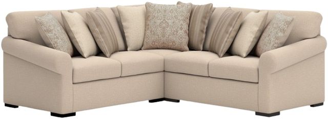 Benchcraft® LadyMae 3-Piece Twill Curved Sectional-0