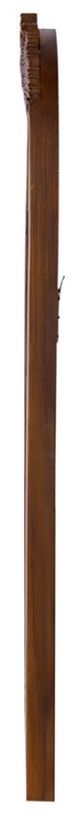 A & B Home Bingley Brown Hand Carved Rose Mirror-2