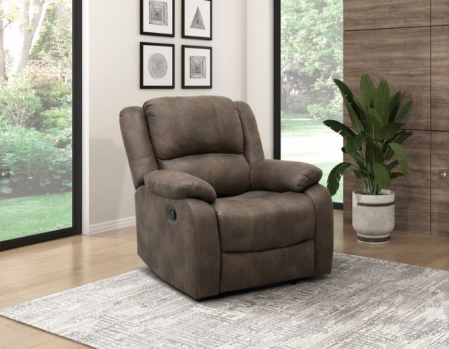 Homelegance® Fairview Brown Reclining Chair-1