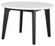 Furniture of America® Sabro 5-Piece White Round Dining Table Set with Black Base-1
