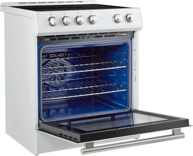 FORNO® Leonardo 30" White Pro Style Induction Range-2