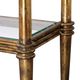Uttermost® Elenio Glass Top Console Table with Gold Frame-4
