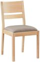 Bassett® Furniture Origins Spence Natural Dining Chair with Thrillist Linen Upholstered Seat-0