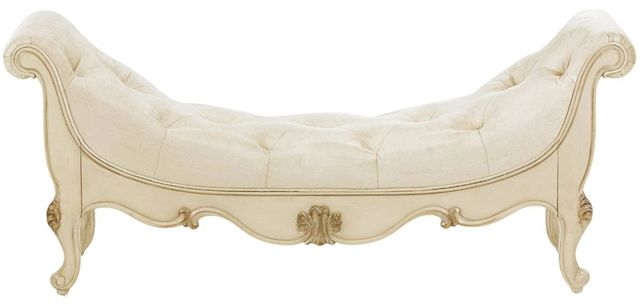 Michael Amini® Platine De Royale Champagne Accent Bench-2