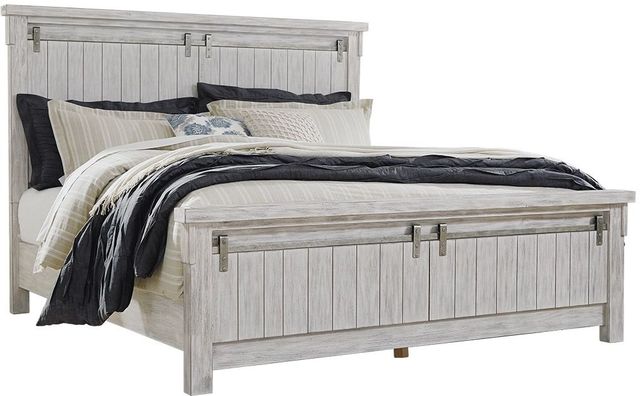 Signature Design by Ashley® Brashland 3-Piece White King Panel Bed Set-1