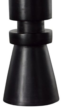 Dovetail Furniture Bordon Black Side Table-2