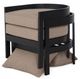 Furniture of America® Lotus 3-Piece Black/Light Brown Aluminum/Ceramic Patio Set-2