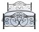 Bernards Ellis Black King Scroll Metal Bed-4
