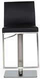VIG Furniture Modrest Folsum Black/Brushed Stainless Steel Bar Stool-1