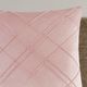Olliix by CosmoLiving Naomi Blush 12" x 20" Pleated Velvet Decorative Pillow-2