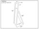 Powell® Gunther Natural Gun Metal Pipe Cheval Mirror-1