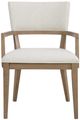 Hooker® Furniture Sonnet Savile Oatmeal/Wren Upholstered Dining Arm Chair-2