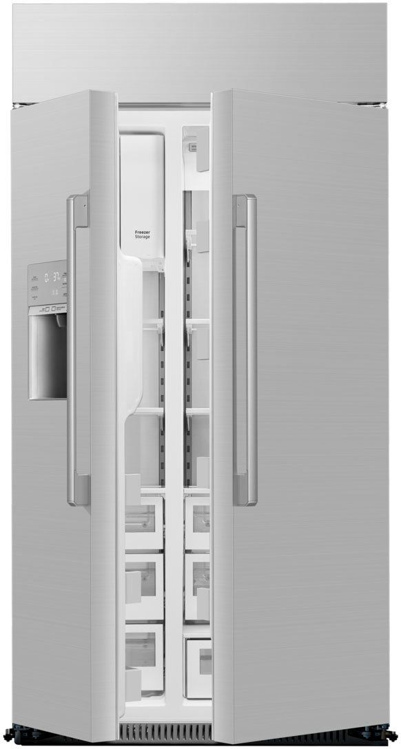 Dacor® 42" 24 Cu. Ft. Silver Stainless Built-In Side-by-Side Refrigerator-2