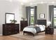 Homelegance® Edina Black/Espresso Twin Panel Bed-1