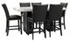 Steve Silver Co. Artemis 7-Piece Black/White Counter Height Dining Set-0
