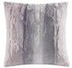 Olliix by Madison Park Zuri Blush/Grey Faux Fur Square Pillow-0