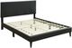 Bernards Chana Black King Upholstered Panel Bed-0